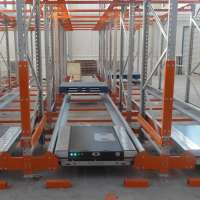 China Warehouse High Space Using Radio Shuttle Racking for More Pallet Storage mobile shelf system