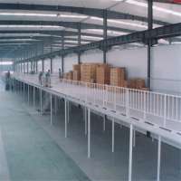 Heavy duty warehouse steel storage structure platform mezzanine floor racking system