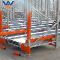 High density warehouse commercial durable pallet car radio shuttle rack