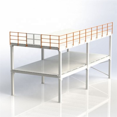 dismantled and adjustable mezzanine floor rack shelf system composite racking structure