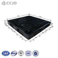 1100x1100 Black Light Duty Use Plastic Pallet Price for Sale